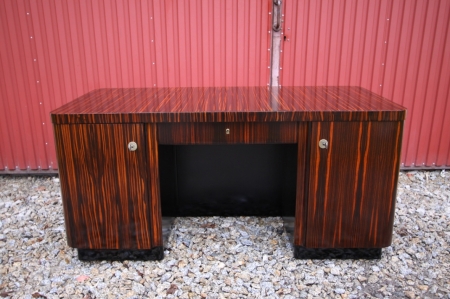 Biurko ART DECO 1930 heban makassar
