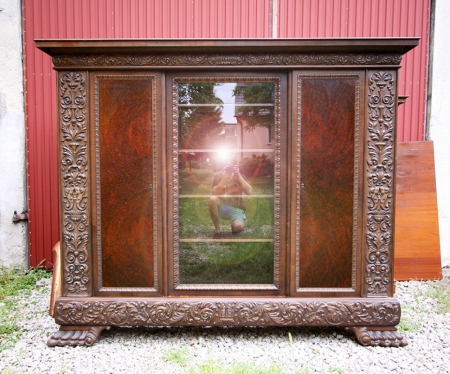 Klasyczna biblioteka dębowa w typie neorenesansowym 