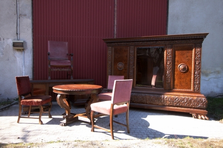 Komplet gabinetowy z 1920 roku NEORENESANS