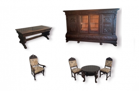 Imponujący komplet gabinetowy z 1925 roku.