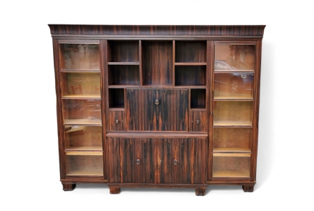 Unikatowy mebel Art Deco. Ok. 1930 rok. Heban makassar. 